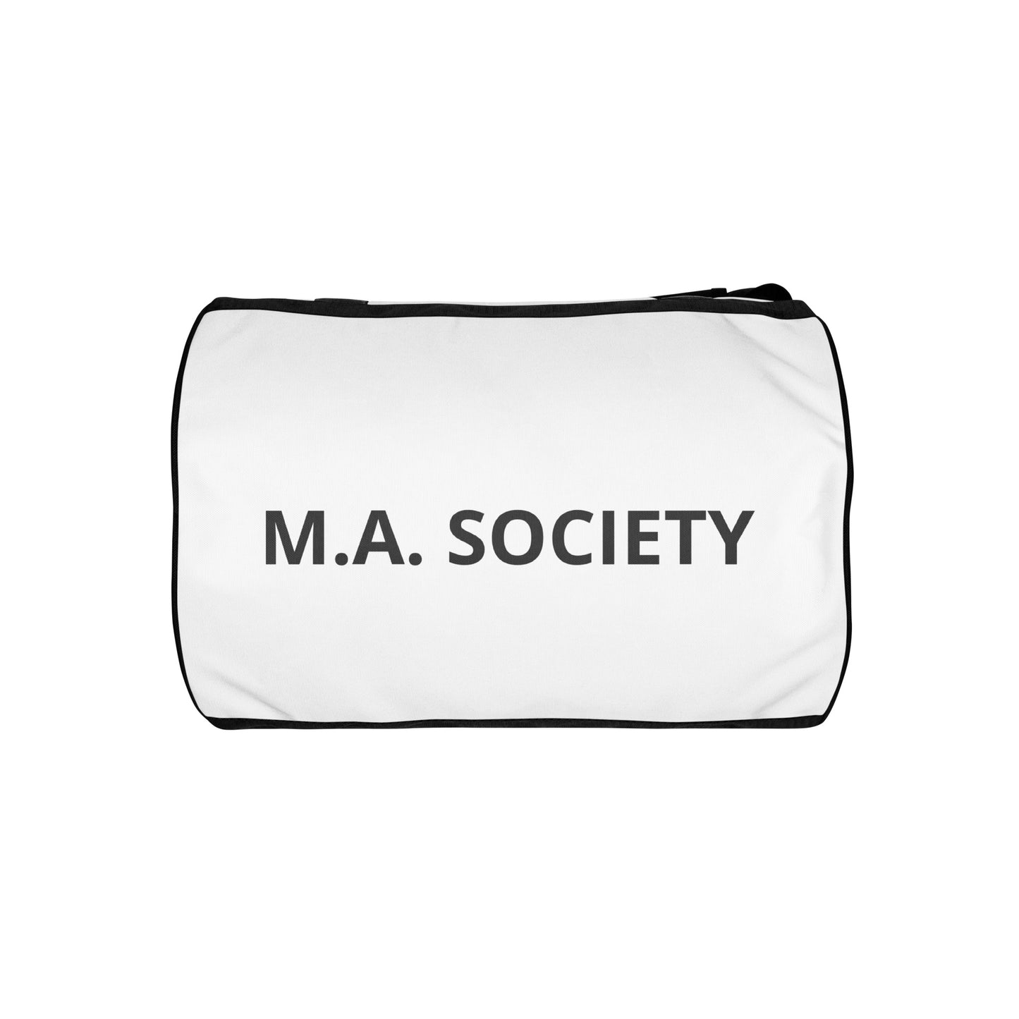 Print gym bag white - M.A. SOCIETY