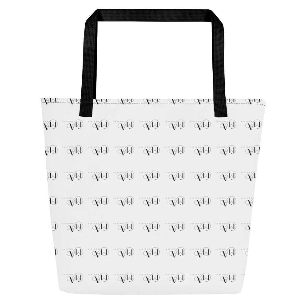 All-Over Print Large Tote Bag white