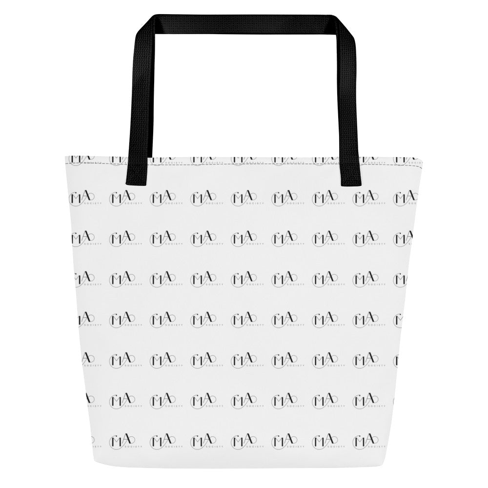 All-Over Print Large Tote Bag white