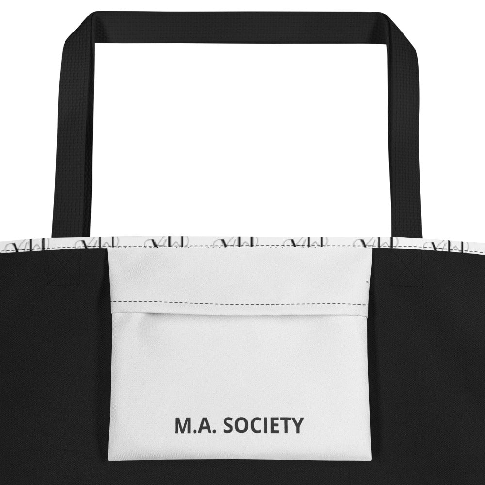 All-Over Print Large Tote Bag white