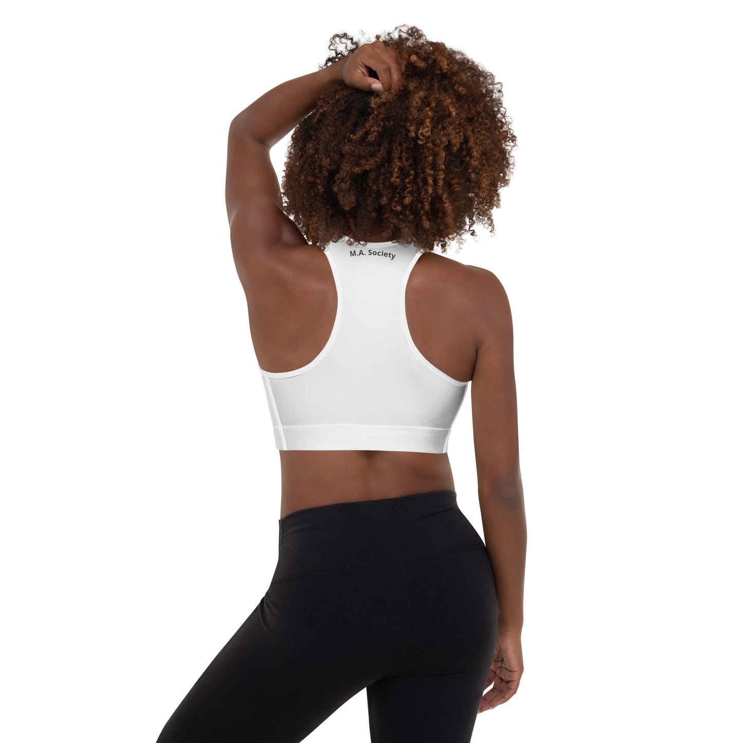 Padded Sports Bra white M.A. Society