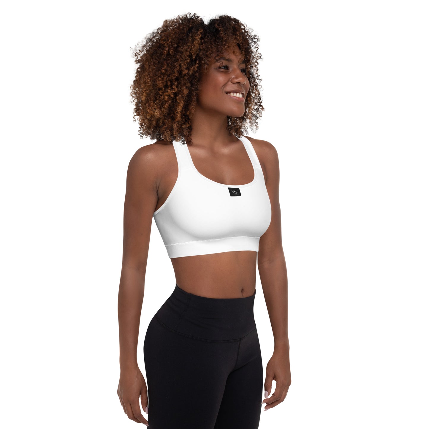 Padded Sports Bra white M.A. Society