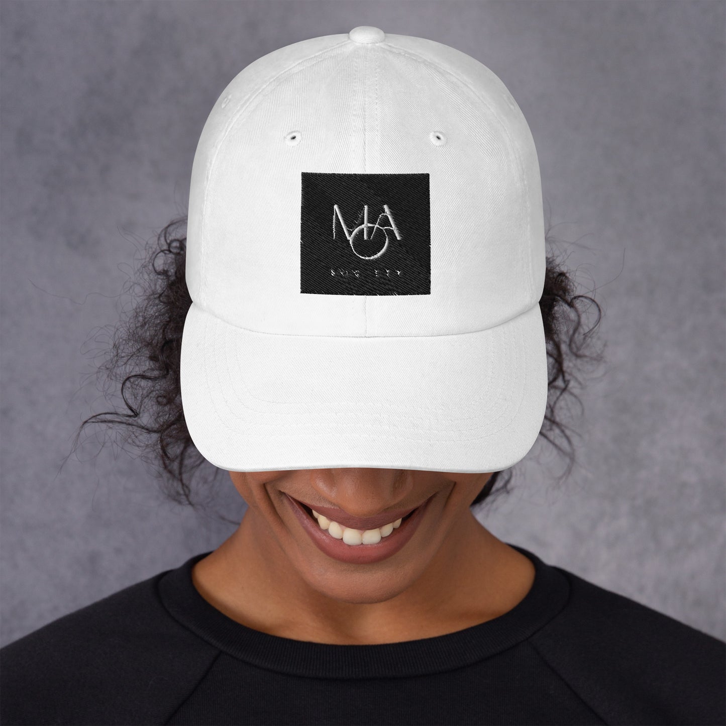 M.A. Society white Jockey Cap