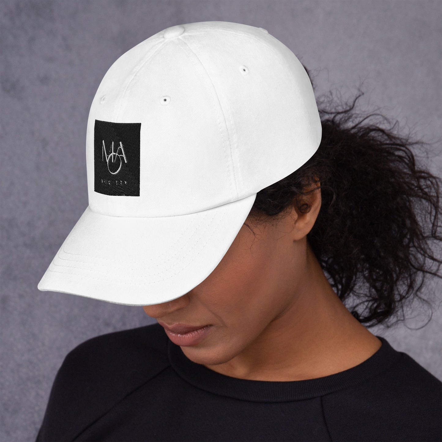 M.A. Society white Jockey Cap