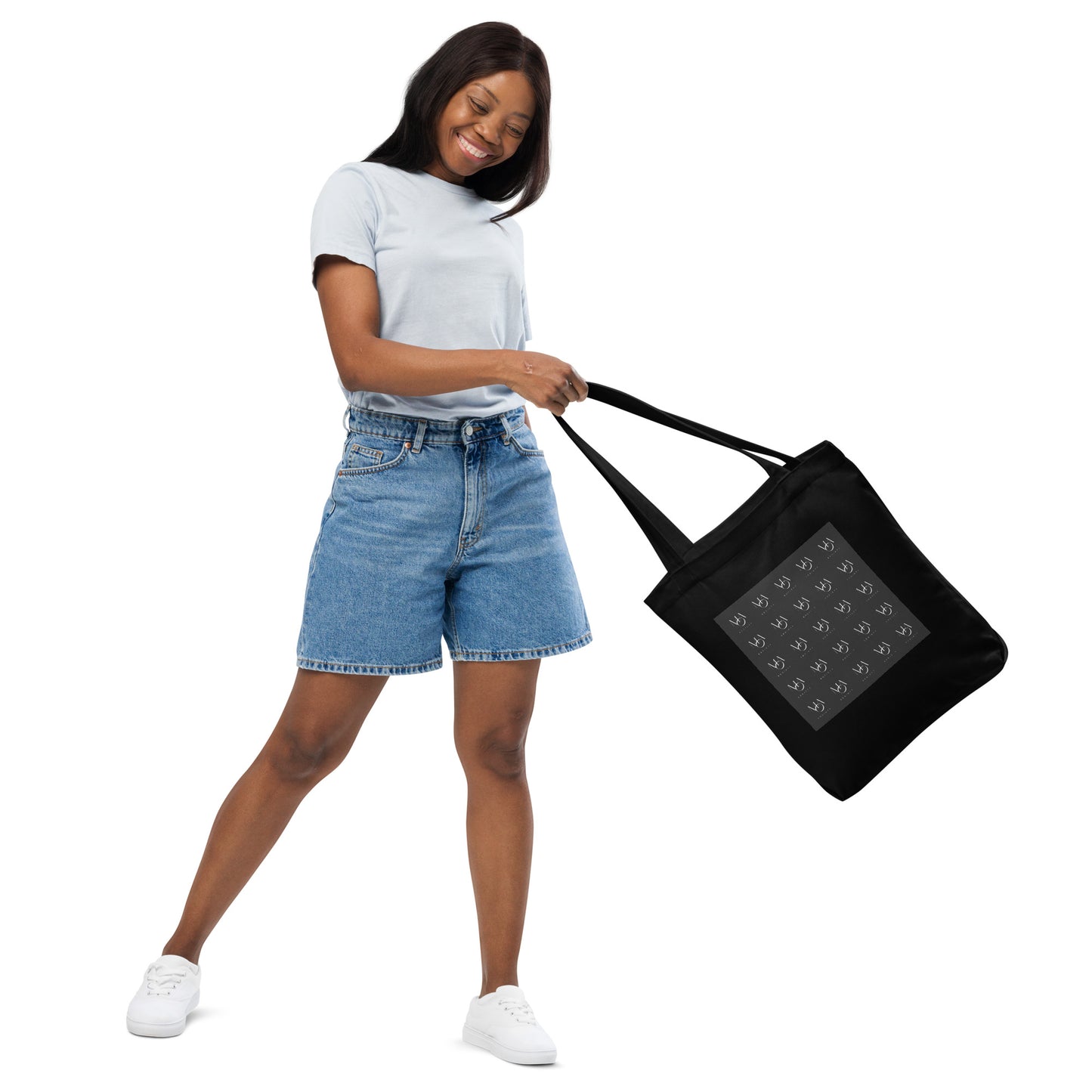 Cotton tote bag black