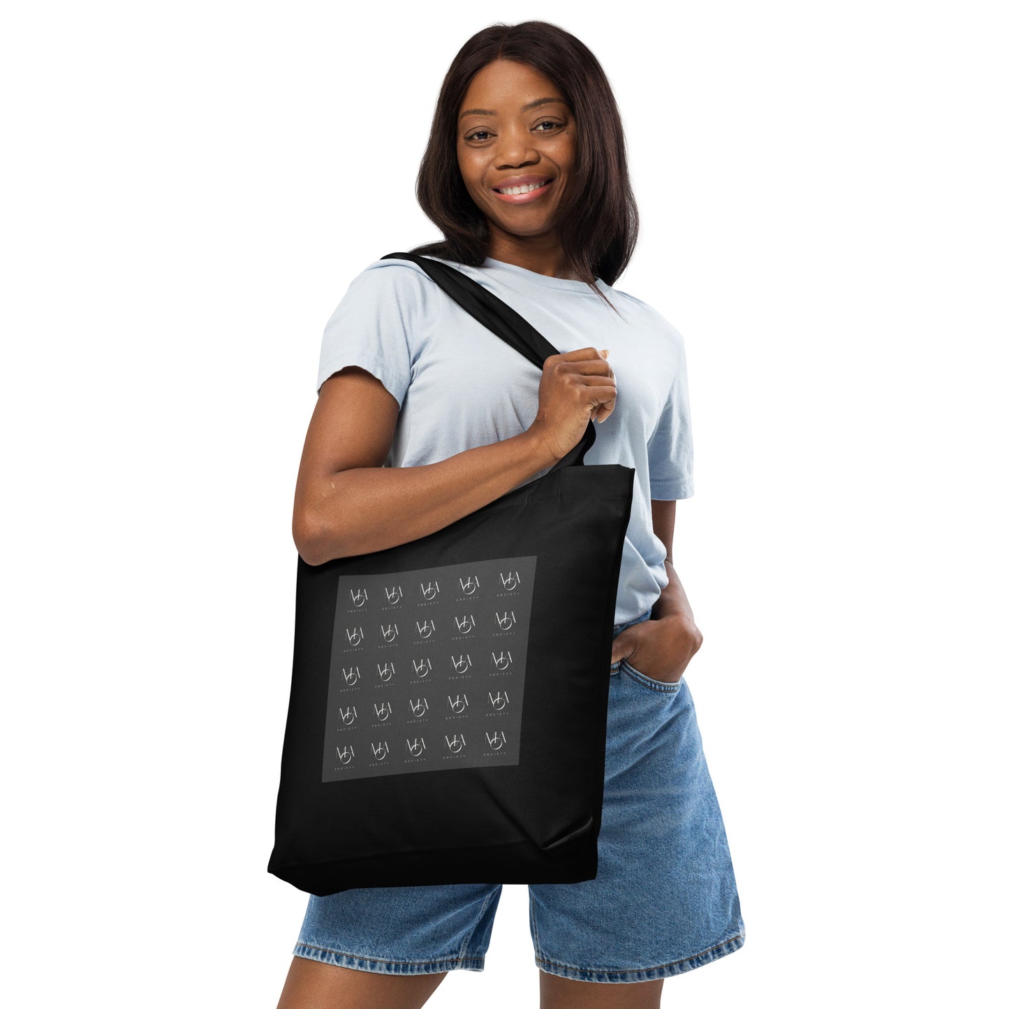 Cotton tote bag black