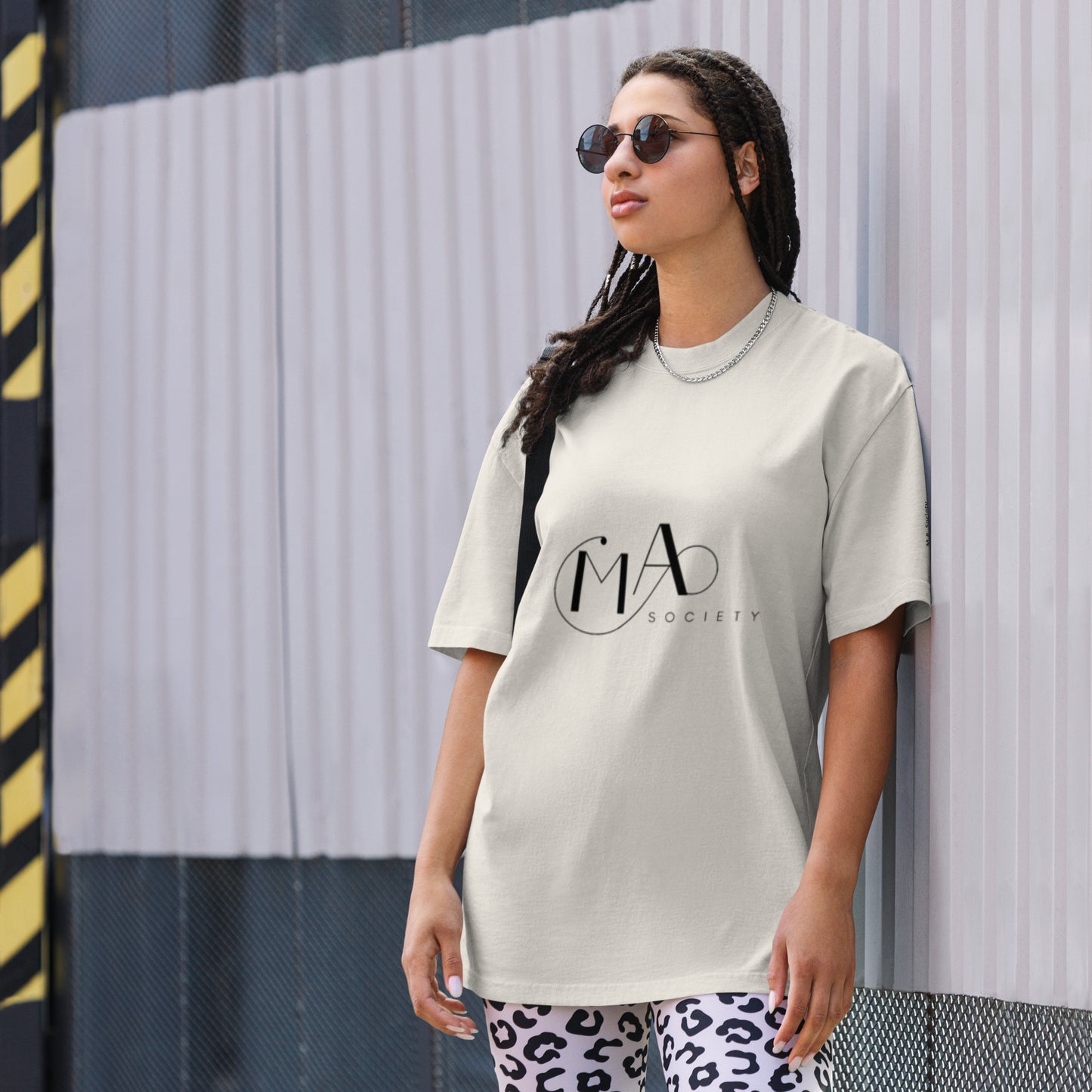 Oversized faded bone t-shirt