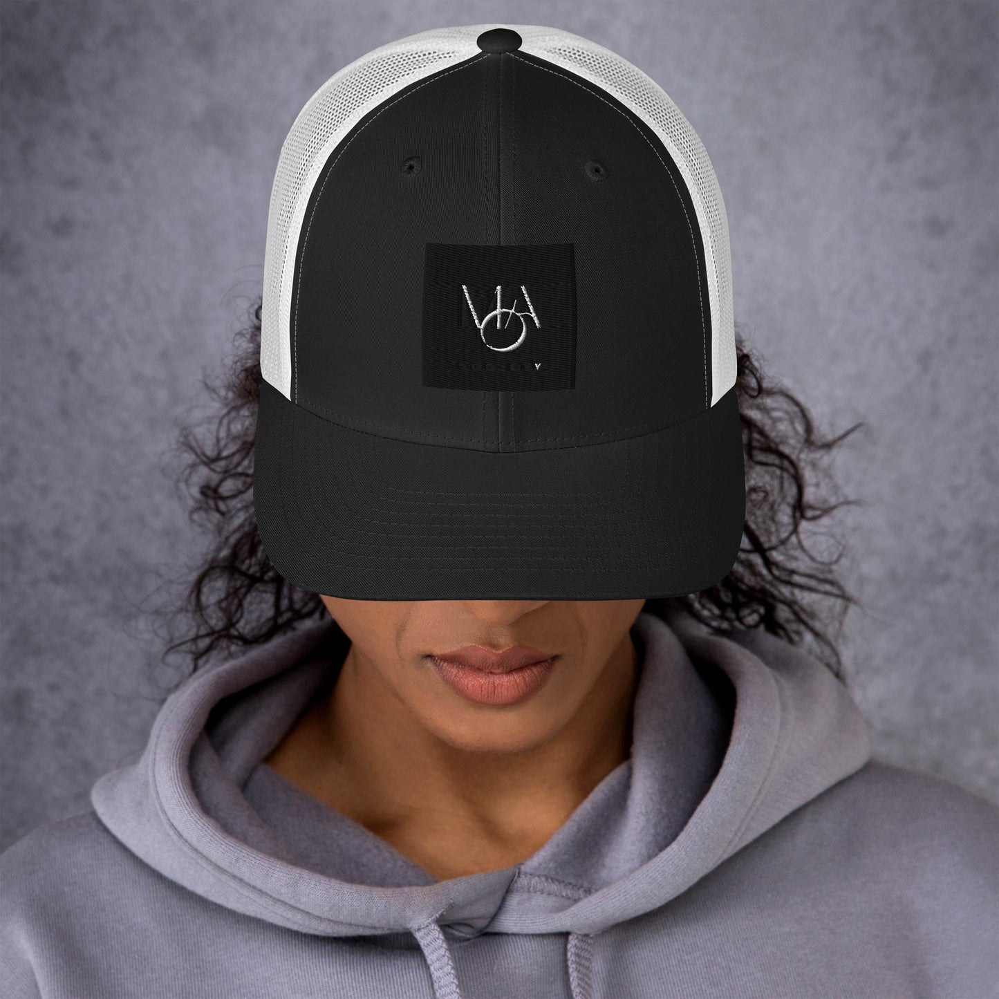 Black & White Trucker Cap