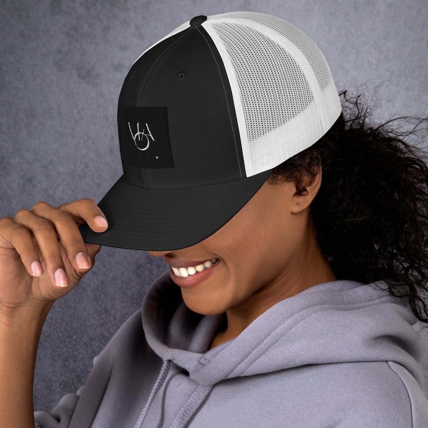 Black & White Trucker Cap