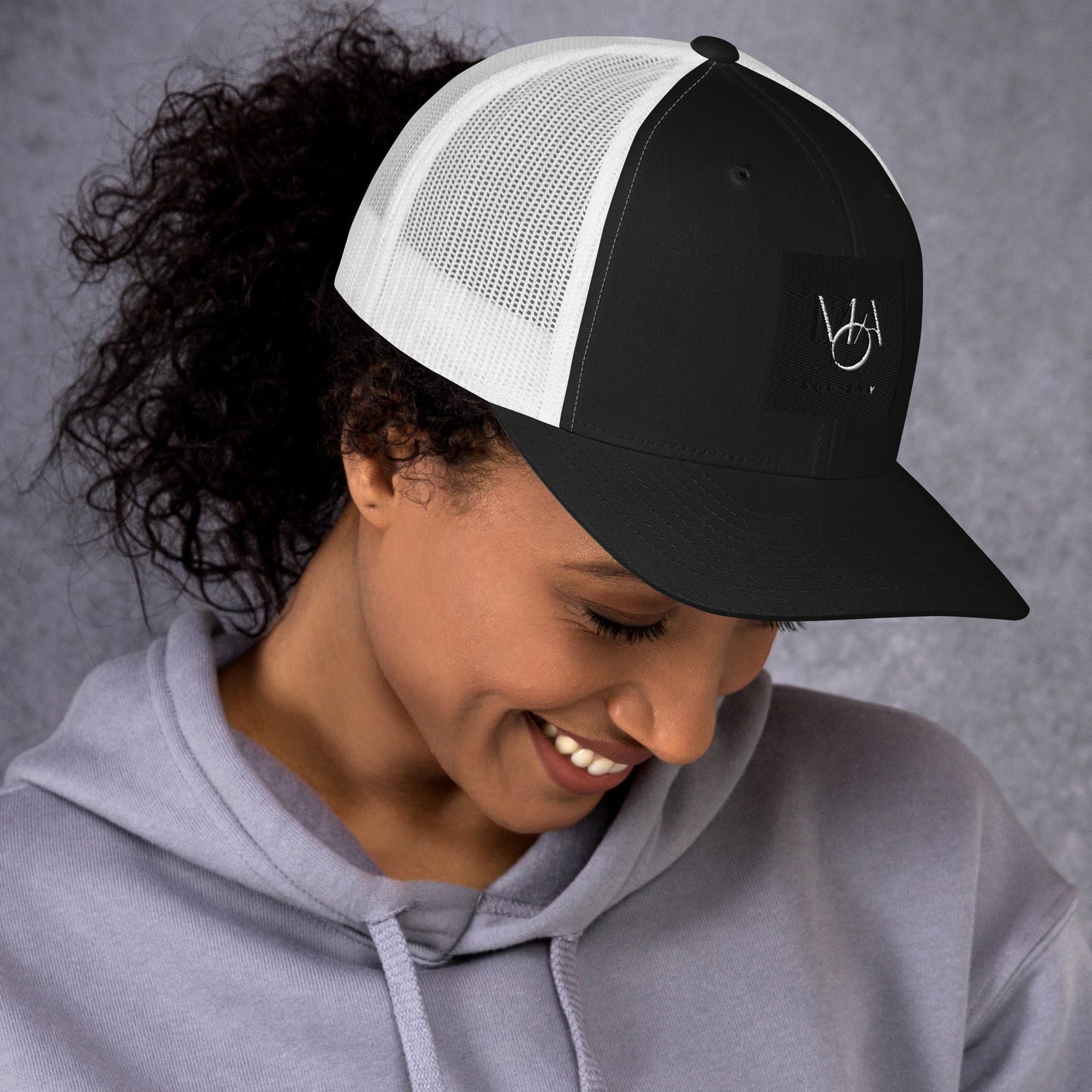 Black & White Trucker Cap