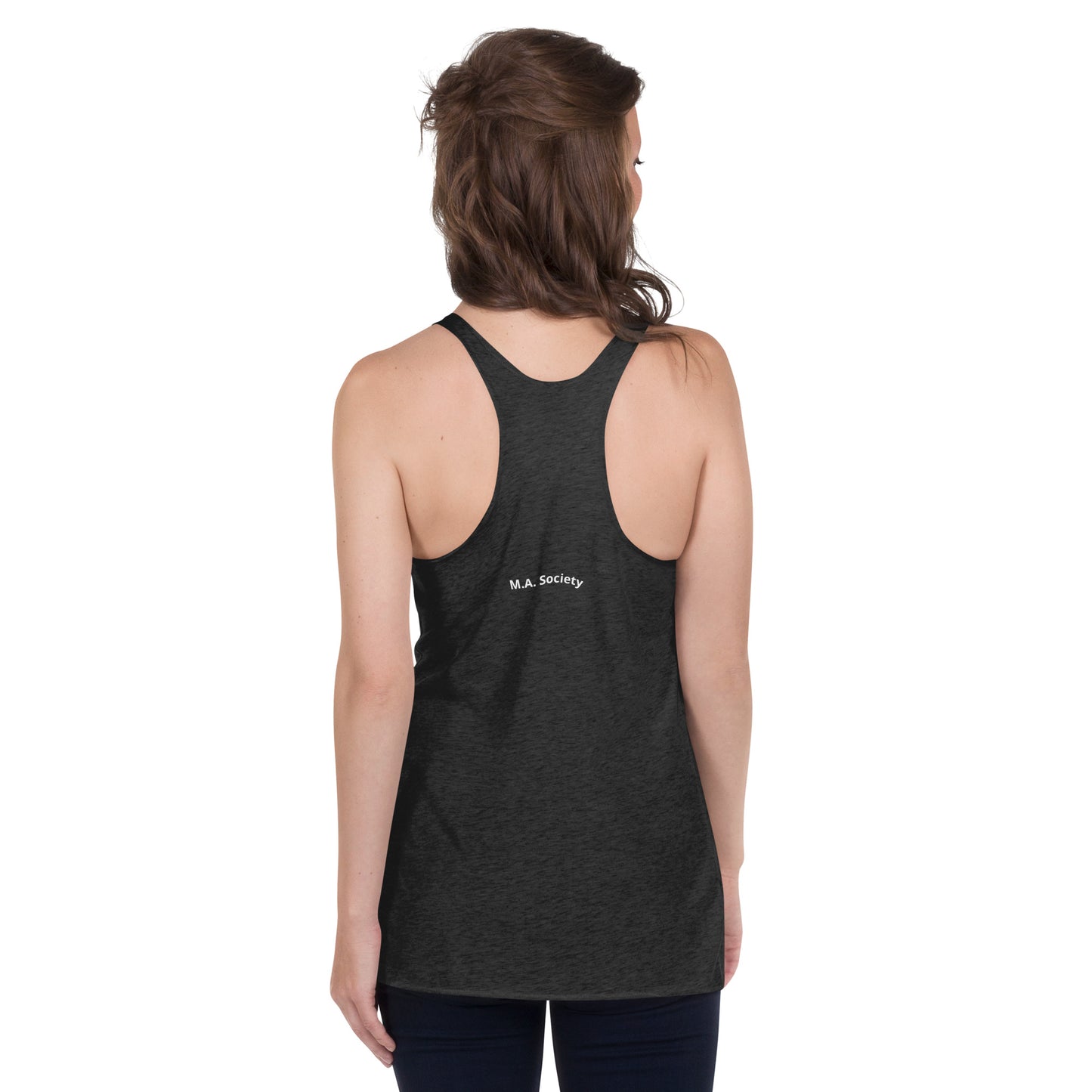Women's Racerback Tank black M.A. Society