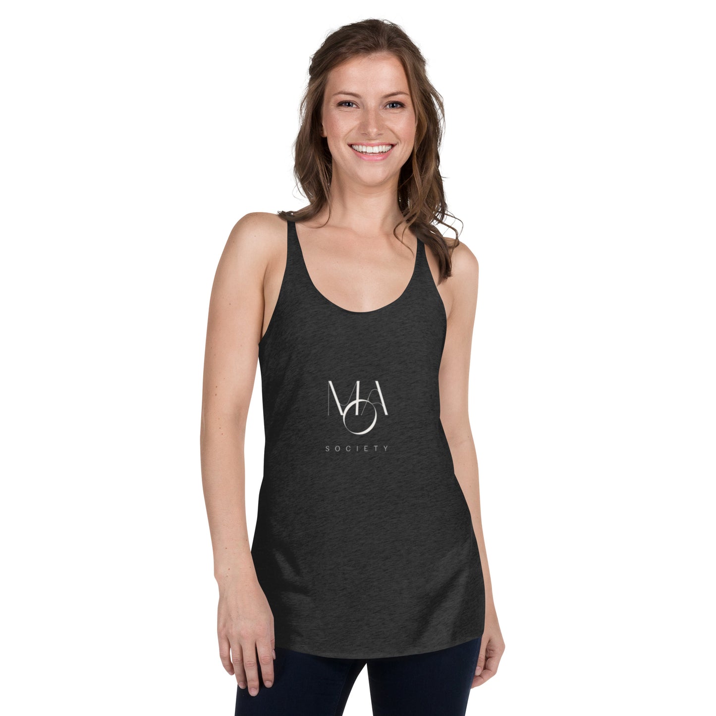 Women's Racerback Tank black M.A. Society